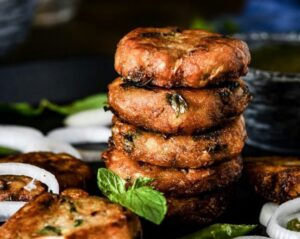 Hyderabadi Chicken Shikampuri Kebab